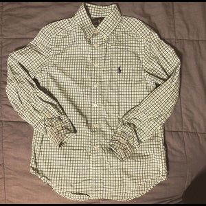 Ralph Lauren Boy Dress Shirt Size 8 plaid